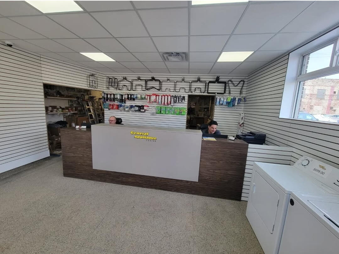 Storefront slat wall and ceiling