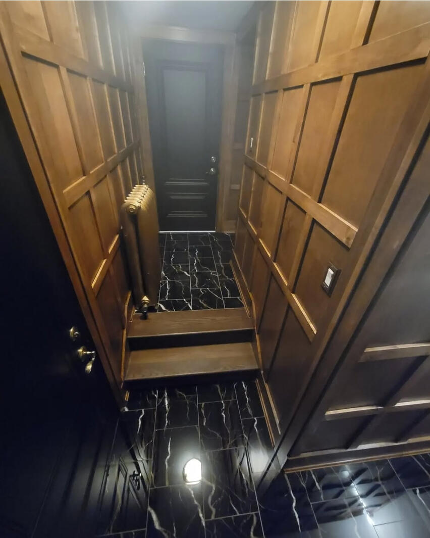 High end tile and woodwork